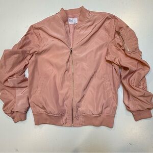 Blush Pink Bomber Jacket for Women